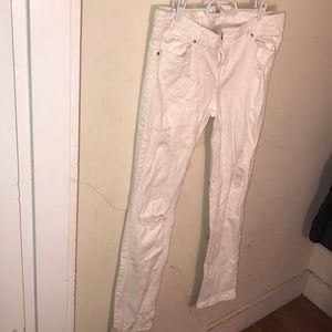 ripped white jeans